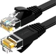 Гнучкий патч-корд UGREEN NW102 Cat 6 U/UTP Lan Flat Cable/5m/Black (UGR-50176) - зображення 1