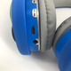 Бездротові навушники з мікрофоном дитячі повнорозмірні S-Audio Stitch "Стич" Bluetooth гарнітура з вбудованим плеєром Сині - изображение 5