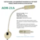 Светильник - лампа AOM для швейных машин AOM-21A (4W) 28 светодиодов, (220V) LED на магните (6396) - изображение 2