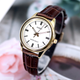 Білий жіночий годинник Casio LTP-V005GL-7A з коричневим/золотистим циферблатом. - зображення 5