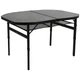 Стол Bo-Camp Northgate Oval 120x80 cm Black/Grey (DAS302568) - изображение 1