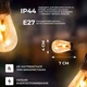 Ретро гирлянда уличная 10 LED лампочек 5 метров S141 SRLD_1299 - изображение 4