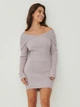 Платье короткое осеннее женское NA-KD 1688-000054-0113 XL Фиолетовое (7325944811295) - изображение 1
