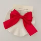 Бант для волосся на заколці бантик заколка шпилька Honey Fashion Accessories червоний (12-291) - изображение 1