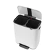 Бак для сміття з педаллю Brabantia Bo Pedal Bin 2х30 л білий 211447 (00800910) - зображення 5