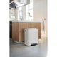 Бак для сміття з педаллю Brabantia Bo Pedal Bin 2х30 л білий 211447 (00800910) - зображення 13