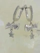Серебряные серьги с куб. цирконами (098427/128) - изображение 1