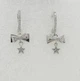 Серебряные серьги с куб. цирконами (098427/128) - изображение 2