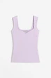 Топ H&M 1157823П M сиреневый - изображение 4