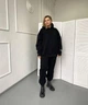 Худи теплый оверсайз на флисе Ballet Grace с капюшоном унисекс Чорный 42-46 (XS-S) - изображение 5