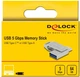 Флеш пам'ять USB Delock 64GB USB 3.2 Gen 1 Type-A/Type-C Silver (54075) - зображення 4