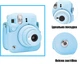 Чохол для фотоапарата Fujifilm Instax Mini 12 Pastel Blue / Блакитний / підходить до камери Mini 9/11/12 - изображение 3