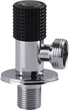 Кран шаровой угловой SOLOMON Exclusive 989 1/2"x3/4" Black/Chrome - изображение 2