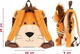 Plecak szkolny Perletti Lenny Lion Reversible Backpack 25 cm (8015831130750) - obraz 7