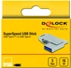 Флеш пам'ять USB Delock 16GB USB 3.2 Gen 1 Type-A/Type-C Silver (54073) - зображення 4