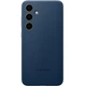Шкіряний чохол OEM Leather Case (AAA) для Samsung Galaxy S24+ Navy Blue - зображення 1