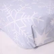 Простирадло на гумці Бязь Winter Mood Блакитний 140*200 висота 25 см - зображення 1