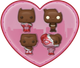 Figurki Funko Pocket Pop DC Comics - Valentines 2024 Chocolate 4-pack (0889698762250) - obraz 1