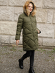 Kurtka parka damska zimowa PERSO BLH919079F 2XL Khaki (5905080208726) - obraz 3