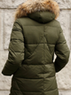 Kurtka parka damska zimowa PERSO BLH919079F 2XL Khaki (5905080208726) - obraz 5