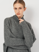 Свитер вязаный зимний теплый женский Piazza Italia 01349-1655 L/XL Grey Melange (2001349002043) - изображение 4