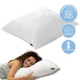 Подушка IDEIA 70x70 - Nordic Comfort Plus стеганная на молнии белая - изображение 2