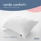 Подушка IDEIA 40x60 - Nordic Comfort plus стеганная на молнии белая - изображение 3