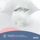 Подушка IDEIA 40x60 - Nordic Comfort plus стеганная на молнии белая - изображение 7