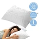 Подушка IDEIA 50x70 - Nordic Comfort Plus стеганная на молнии белая - изображение 2
