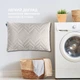 Подушка IDEIA 50x70 - Nordic Comfort Plus стьобана на блискавці сіра - зображення 4