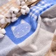 Плед дитячий бавовняний IDEIA Papaella Baby - 90x120 Кошеня блакитне - зображення 3