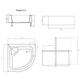 Душовий піддон Lidz KAPIELKA ST80x80x41 см з панеллю - изображение 2