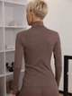 Гольф-водолазка жіноча Leinle 1623 3XL Коричнева (4821623430047) - зображення 2