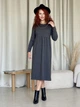 Платье кашемировое длинное зимнее теплое женское Merlini Крети 700001411 L-XL Черное (700001411_2) - изображение 9