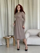 Платье в рубчик длинное осеннее женское Merlini Донато 700001384 2XL-3XL Мокко (700001384_3) - изображение 15