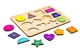 Розвиваюча дерев'яна іграшка PuzzleOK "Фігури" A4 для дітей від 3 років (Арт-11231) - изображение 2