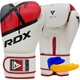 Боксерские перчатки RDX F7 Ego 16 унций красные для тренировок и спаррингов с капой в комплекте кожа Maya Hide - изображение 1