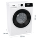 Пральна машина Gorenje W1NHPI84AS/UA 8 кг фронтальна інверторна А - зображення 4