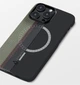 Карбоновий чохол Pitaka MagEZ Case 3 Fusion Weaving Overture для iPhone 14 Pro Чорний + Зелений (FO1401P) - зображення 4