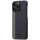 Карбоновий чохол Pitaka MagEZ Case 3 Fusion Weaving Overture для iPhone 14 Pro Чорний + Зелений (FO1401P) - зображення 7