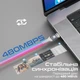 Кабель Promate Lucidline-CC120 USB-C to USB-C 100W Power Delivery 1.2 м White (lucidline-cc120.white) - изображение 3