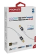 Кабель Promate Lucidline-CC120 USB-C to USB-C 100W Power Delivery 1.2 м White (lucidline-cc120.white) - изображение 7