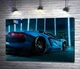 Картина Блакитний колір автомобіля Ламборгіні (Lamborghini Aventador) 60x40 см Модуль №1 (001041) - зображення 1
