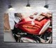 Картина Яркая эмблема на мотоцикле Harley-Davidson вблизи 60x40 см Модуль №1 (003947) - изображение 1