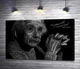 Картина Портрет Альберта Эйнштейна (Albert Einstein) из сотни научных терминов 60x38 см Модуль №1 (000841) - изображение 1