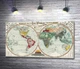 Картина Старовинна місіонерська карта світу 60x34 см Модуль №1 (004231) - зображення 1