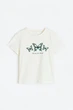 Футболка H&M 110 116см молочний метелики 406930126 - зображення 1