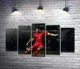 Модульная картина Капитан португальской сборной – Криштиану Роналду (Cristiano Ronaldo) 130x74 см Модуль №4 (003257) - изображение 1