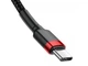 Кабель Baseus Type-C – Type-C PD 60W 2м Cafule Black/Red (CATKLF-H91) - зображення 5