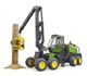 Машинка Bruder Харвестер John Deere 1270G с одним стволом дерева 1:16, 02135 - изображение 2